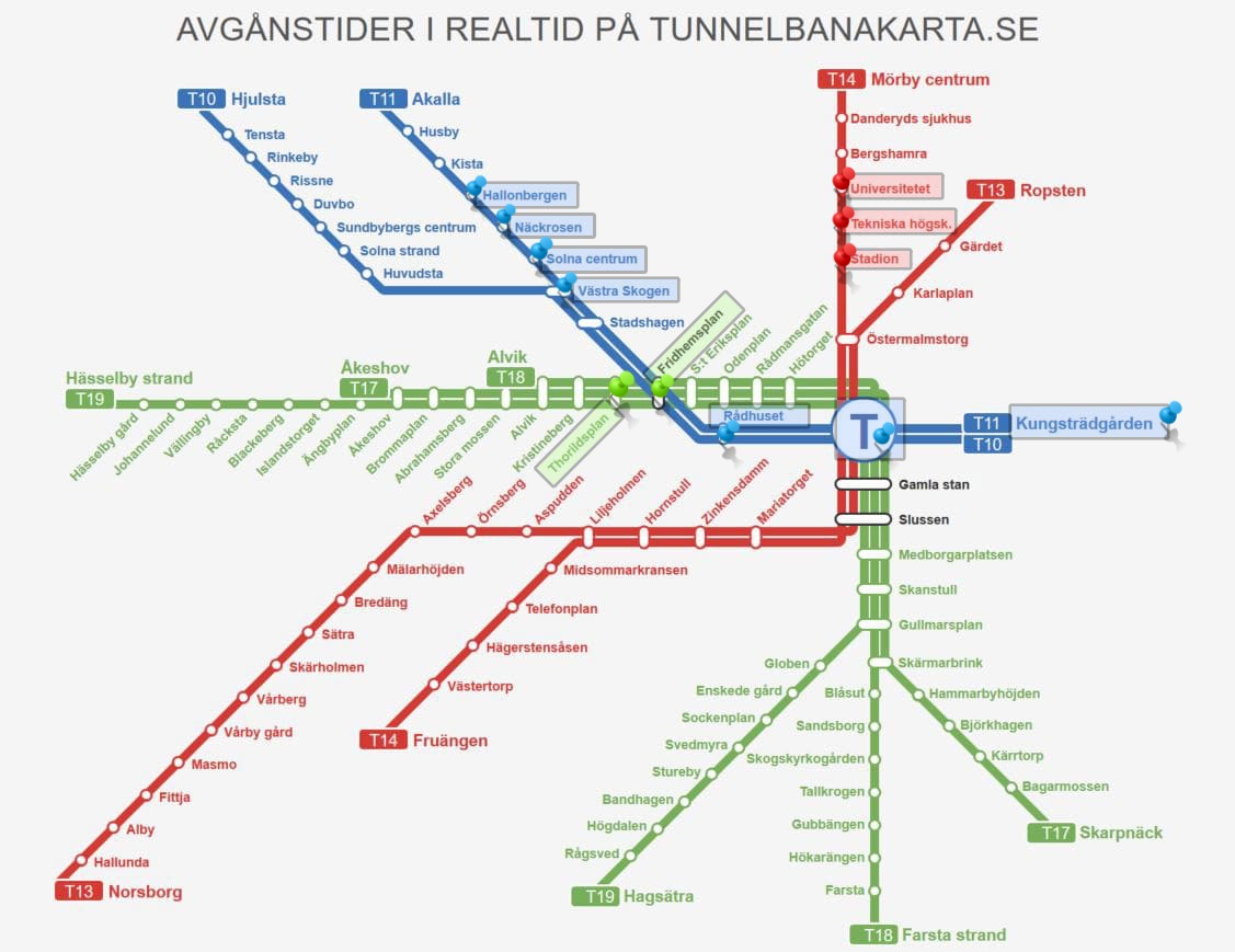 Ruta por las estaciones de metro más bonitas de Estocolmo - The World